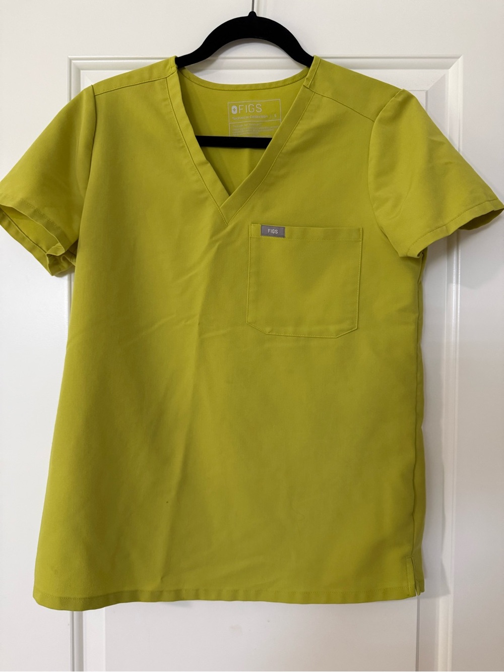 Figs Catarina Scrub Top S / Limeade